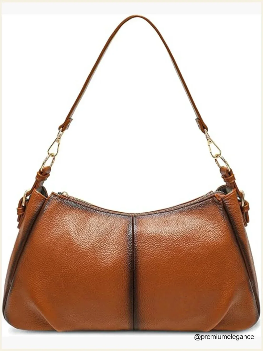 PU Leather Hobo Shoulder Bag, Spacious & Soft, Crossbody or Top Handle